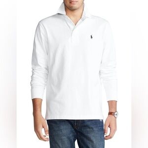 Vintage 90’s Ralph Lauren Classic White Long Sleeve Rugby Shirt
